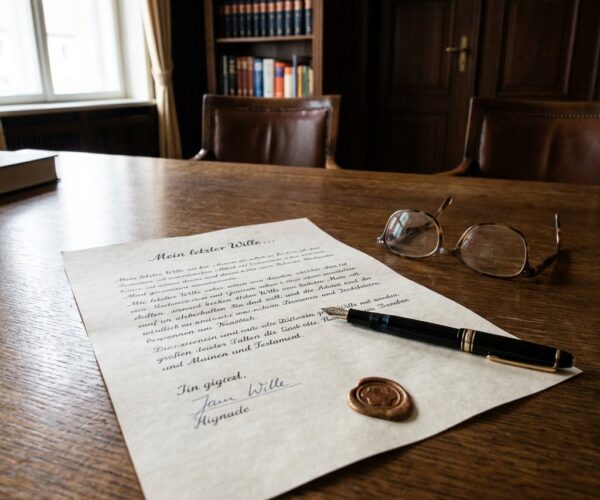 Handschriftliches Testament